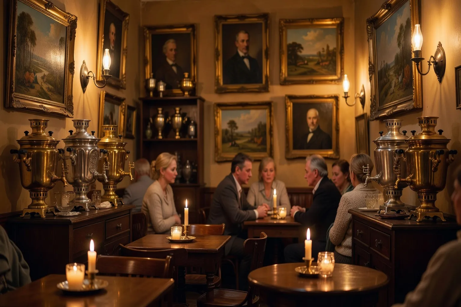 Cafe a Saint-Petersbourg ambiance rencontre franco-slave