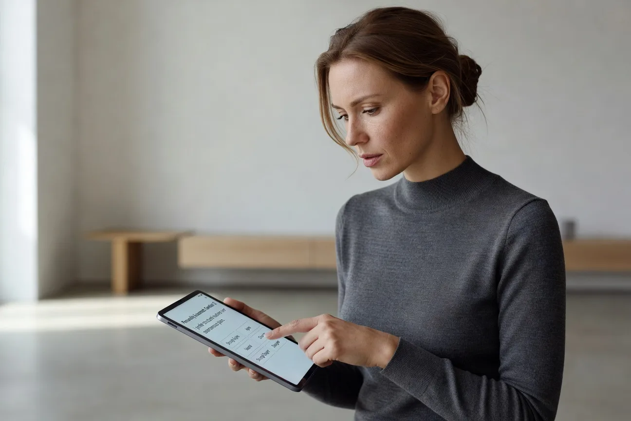 Test de personnalite eDarling sur tablette