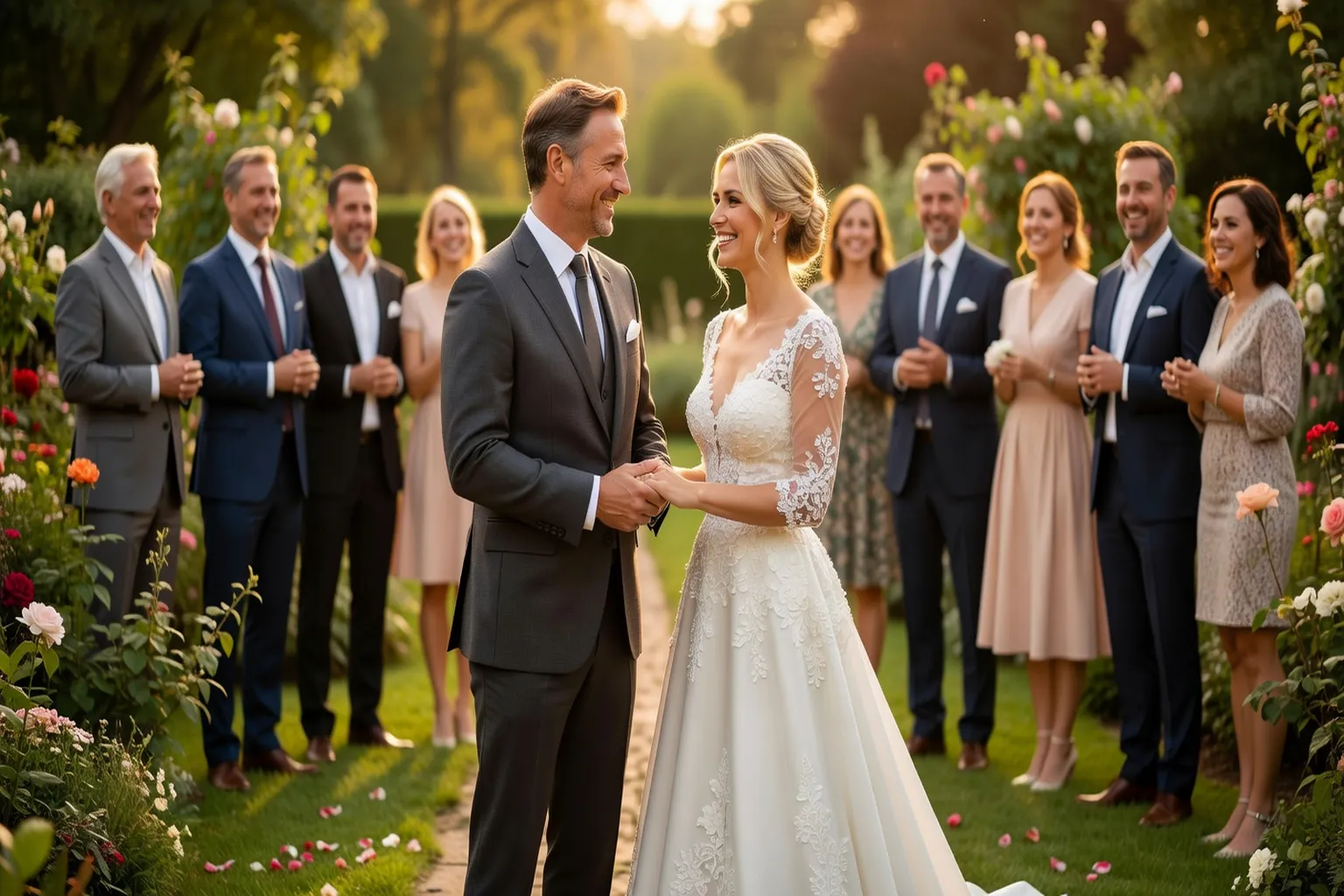 Famille franco-slave reunie scene mariage 2026