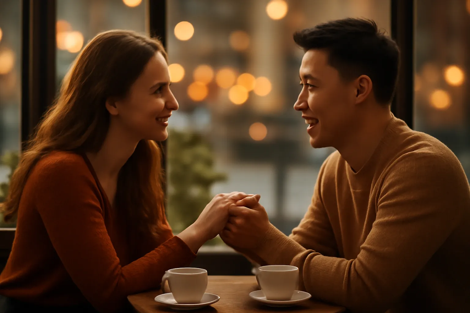 Couple international se rencontrant grace a internet