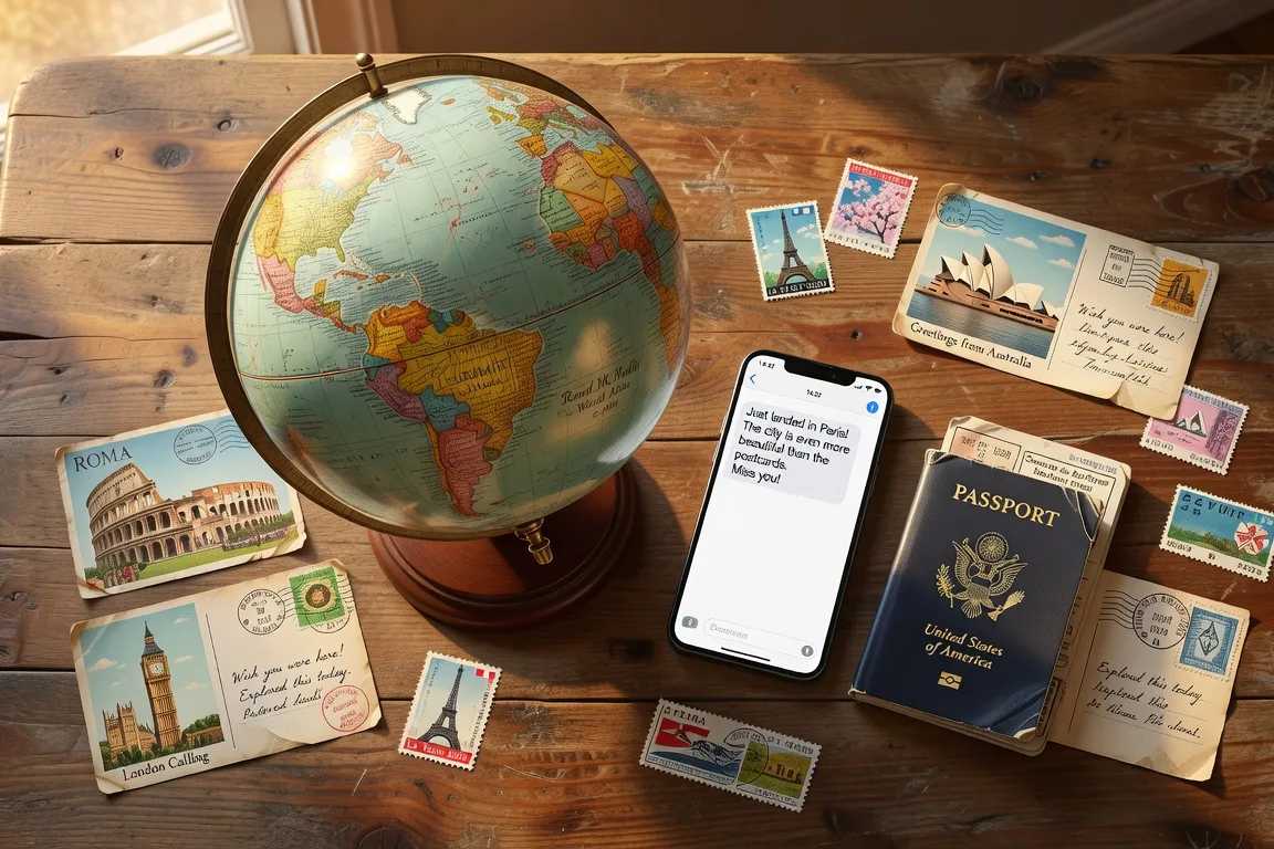 Mappemonde et voyages internationaux concept rencontre